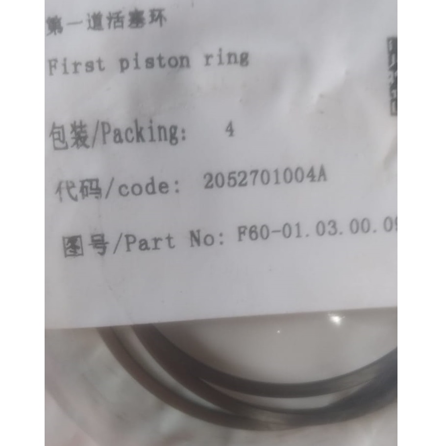 First piston ring