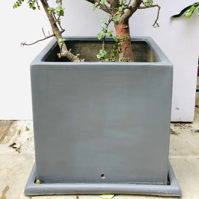 Flowerpot 16" x 16" x H16" + Plate