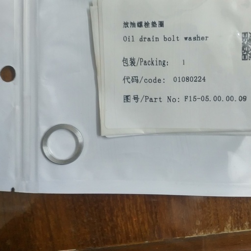 [01080224] Oil drain bolt washer